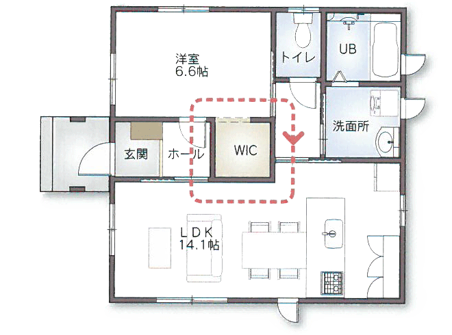 平屋住宅間取りプラン